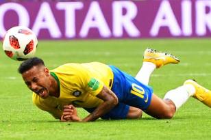 Neymar caido